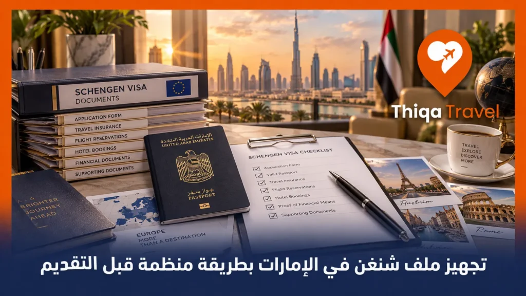 تجهيز ملف شنغن في الإمارات بطريقة منظمة قبل التقديم