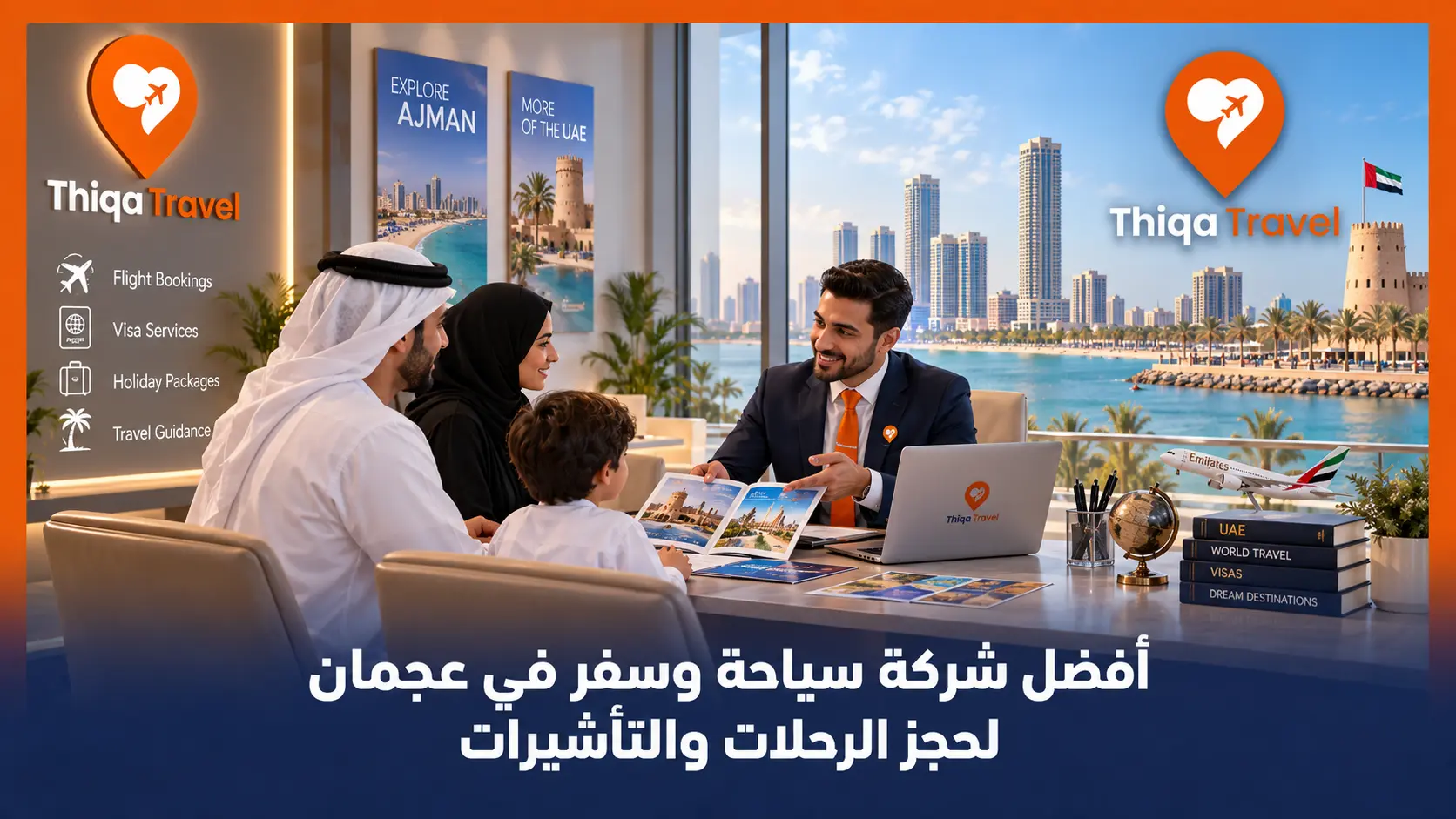 أفضل شركة سياحة وسفر في عجمان لحجز الرحلات والتأشيرات