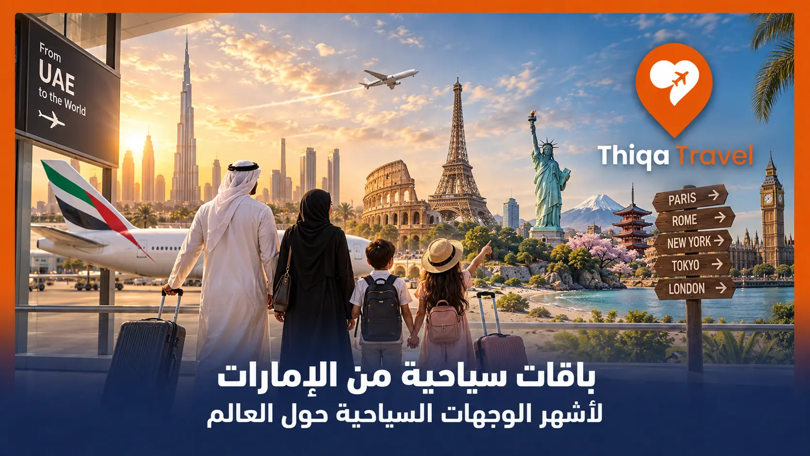 باقات سياحية من الإمارات لأشهر الوجهات السياحية حول العالم